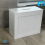 (White) WOODEN SLIMLINE BATHROOM STORAGE UNIT LAUNDRY 2