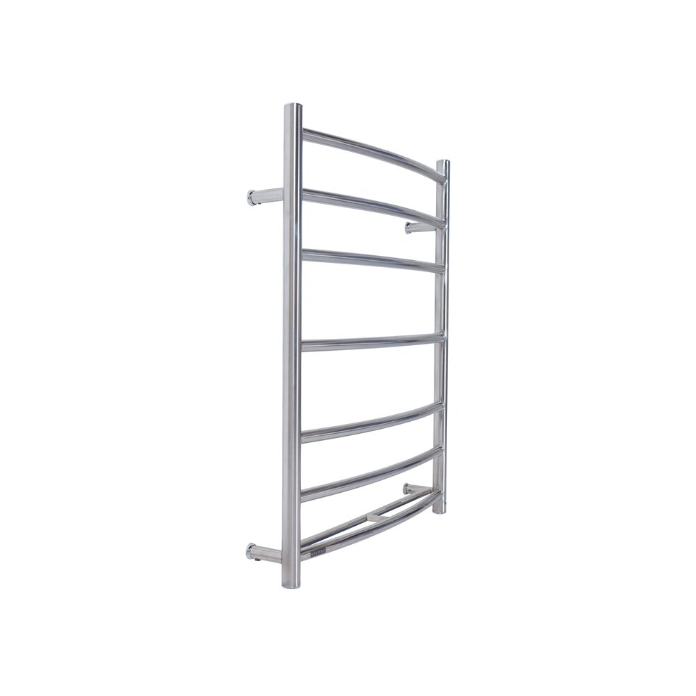 Serene Living CC7 Simplice Classic Round 7 Electric heated Towel Rail Polished Stainless Steel 70W