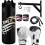 (BLACK) 2ft Kids Punch Bag Filled Boxing Training Set 1