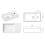 Bathroom Vanity Unit with Basin 400 Sink Wall Cabinet White Gloss Avir 11