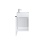 Bathroom Vanity Unit with Basin 400 Sink Wall Cabinet White Gloss Avir 5