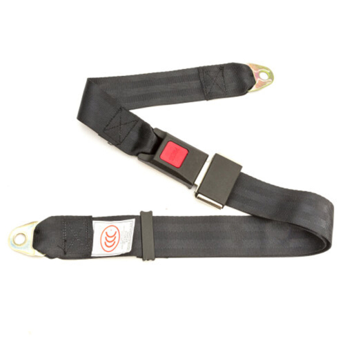 Adjustable Static Lap Seat Belt Universal 2 Point Safety Harness Strap Seatbelt 1