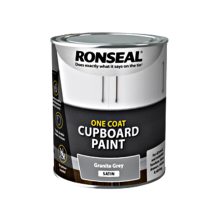 Ronseal 1-lager skåpfärg vattenbaserad, granitgrå satin 750 ml