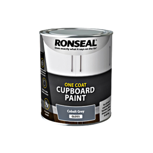 Ronseal Ronseal Χρώμα ντουλαπιών με μία στρώση με βάση το νερό, Colbolt Grey Gloss 750ml