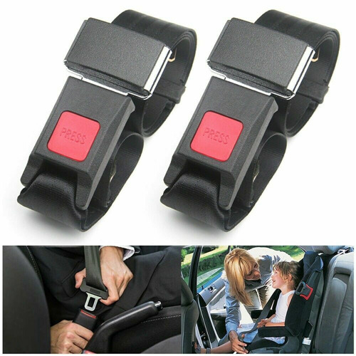 4Pack Universal Truck Car Lap Seat Belts 2 Point Adjustable Single Seat Lap 1
