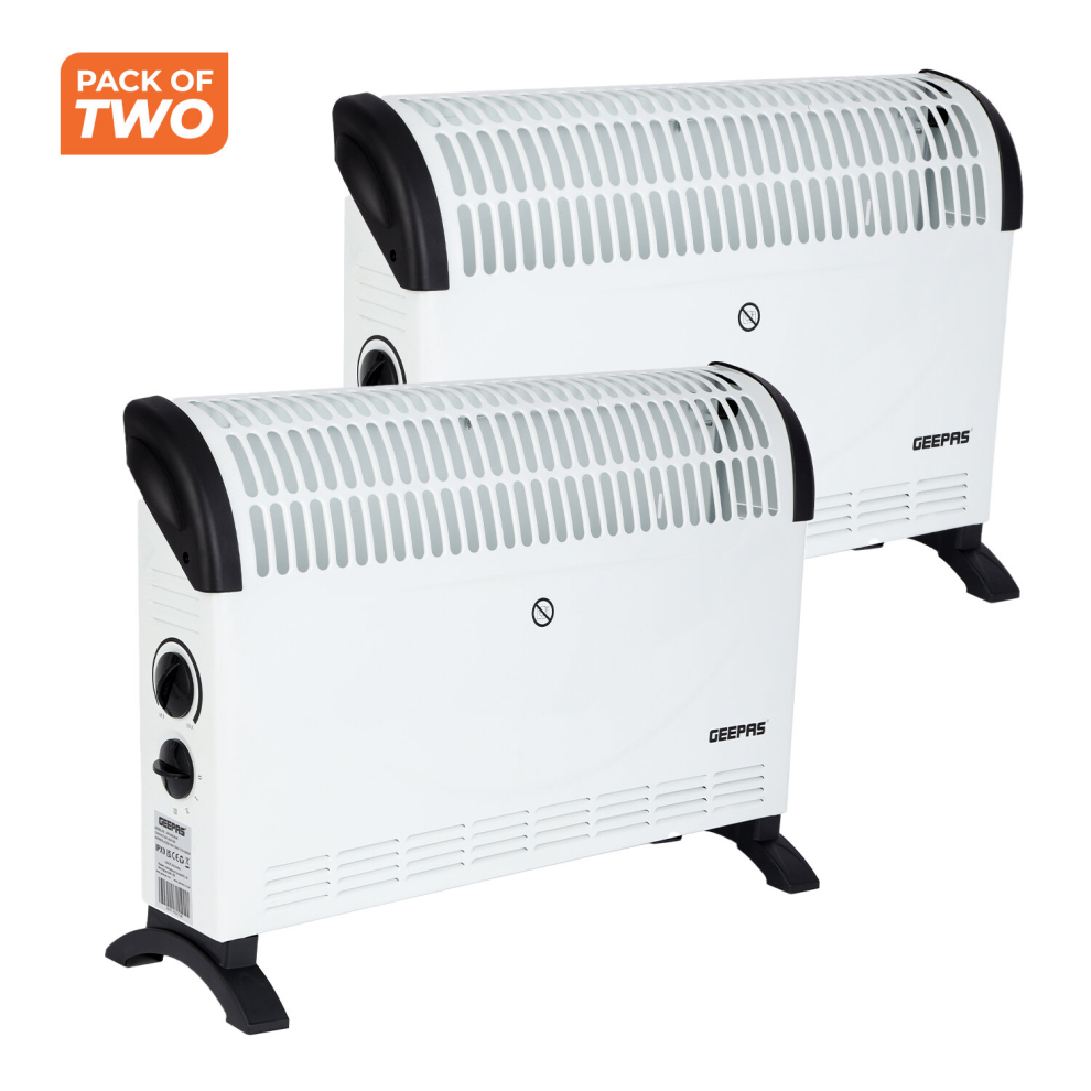 Convection Heater 2000W  Electric Convector Radiator Heater Pack of 2