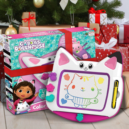 Gabbys Dollhouse Colour Doodle Board Magnetic White Wipe Off Stamps ...