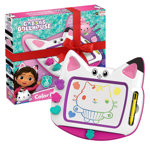 Gabbys Dollhouse Colour Doodle Board Magnetic White Wipe Off Stamps ...