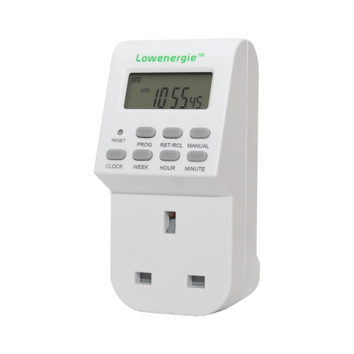 Lowenergie (5 Pack) Lowenergie 7 Day Programmable Digital Plug-in Electronic Timer Socket 12-24 Hour 2