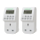 Lowenergie (2 Pack) Lowenergie 7 Day Programmable Digital Plug-in Electronic Timer Socket 12-24 Hour 1