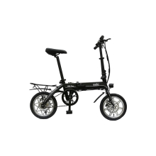 (black) EELO 1885 14" Folding Electric Bike for Adults