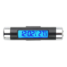 Car Digital LCD Temperature Thermometer Clock Calendar