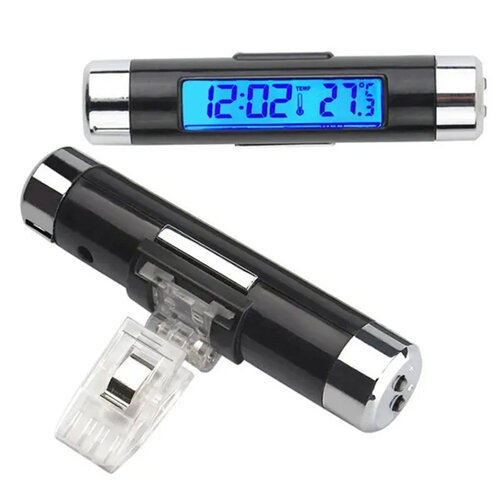 Car Digital LCD Temperature Thermometer Clock Calendar 1