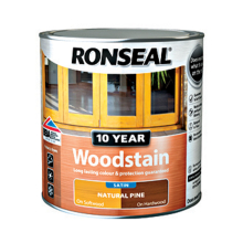 Ronseal 10 Year Woodstain For Windows & Doors, Natural Pine - 2.5L