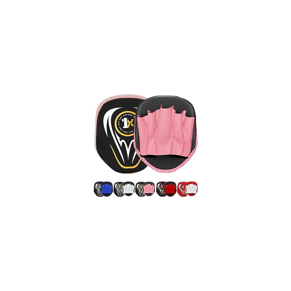 (Pink/Black) Boxing Focus Pads Punching Mitts Punch Pads