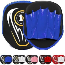 (Black/Blue) Boxing Focus Pads Punching Mitts Punch Pads