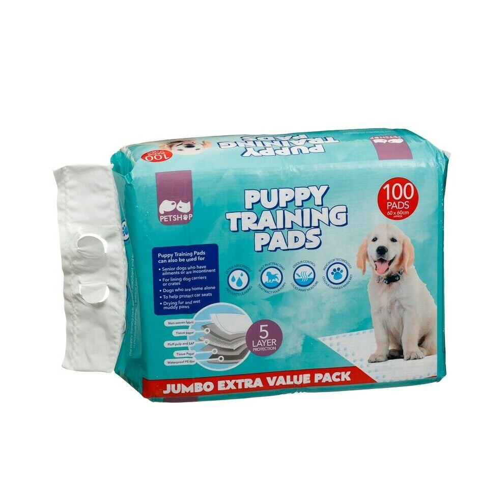 Dog  Puppy Training Pads Jumbo training pads dogs 60 x 60cm - Pack of 100 Pads