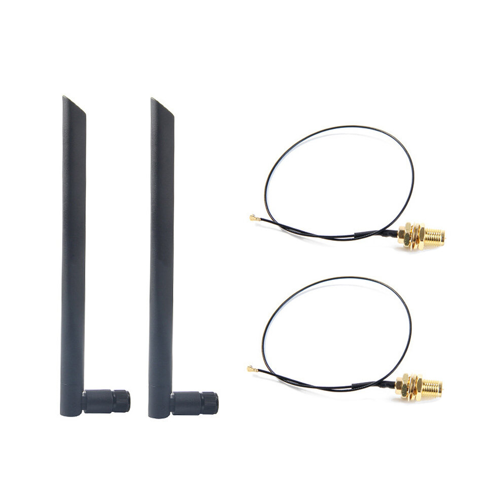 Dual Band 6Dbi Wireless WiFi Antenna RP-SMA+MHF4 Pigtail Cable for AX200 AC9260 NGFF M.2 Wireless Card WIFI/WLAN Modules