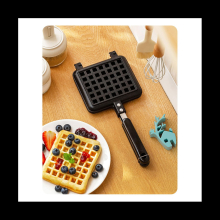 Waffle Iron Plates, Deep Fill Non-Stick Aluminum Alloy Traditional for Easy Clean A