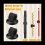 24Pcs Pen Holder Clip Manganese Pen Holder 6