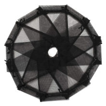 100PCS Black Organza Gift Bags 9X12cm, for Jewelry Makeup Candy