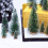 25PCS Miniature Artificial Christmas Trees 5 Sizes,with Wooden Base 6