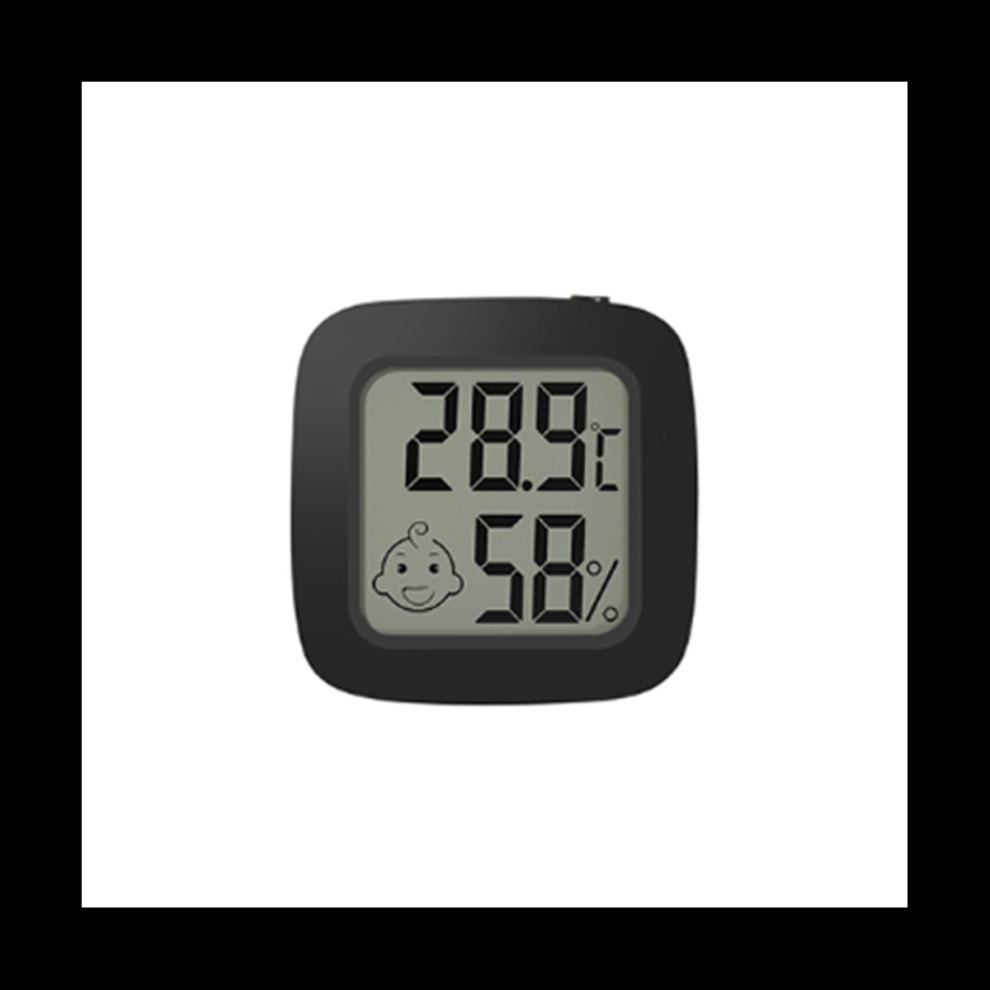 Tlily Mini Lcd Digital Thermometer Hygrometer Magentic Temperature Meter Humidity Sensor Weather Station Black