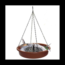 Water Feeder Hangable Sturdy Bird Solar Sprinkler Pedestal Bird Bath Fountain with Pump