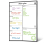 Fridge Calendar Meal Planner and Shopping List White Board 1