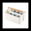 2 Pack Pen Holder Desk Caddys with Wooden Handle, (White/Blue) 1