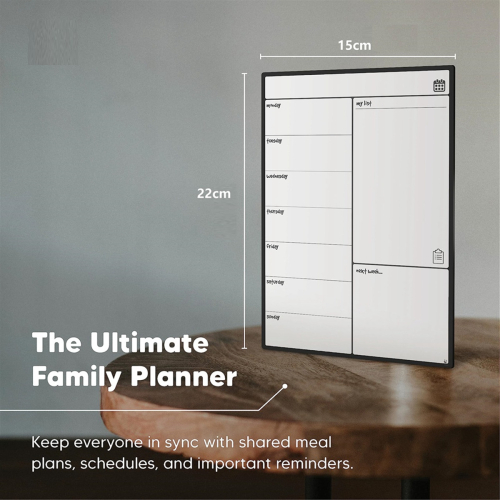 Fridge Calendar Meal Planner and Shopping List White Board 2