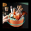 Desk Pencil Pen Holder 360¡ã Rotating Pencil Organizers - Orange 3