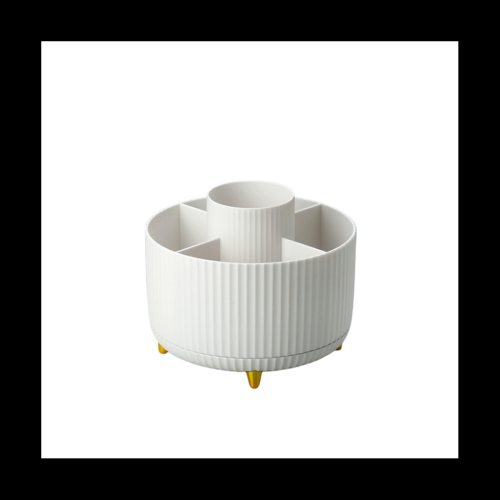 Desk Pencil Pen Holder 360¡ã Rotating Pencil Organizers - White
