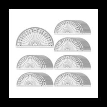 100 Pcs Math Protractors Protractor 180 Degrees, Set for Engineering