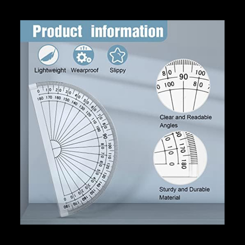 100 Pcs Math Protractors Protractor 180 Degrees, Set for Engineering 2