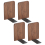 Walnut Wood Book Ends, Heavy Duty Bookends 1
