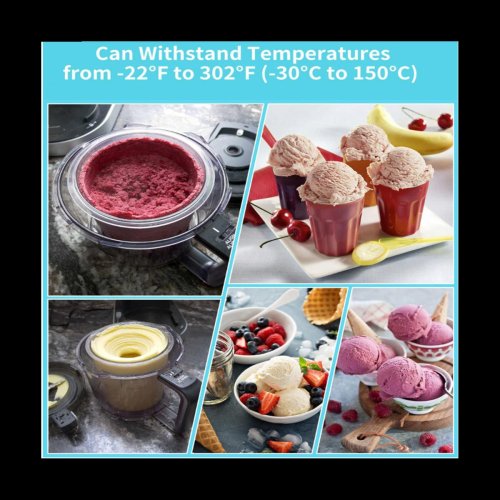 4PCS Ice Cream Pints with Lids-B