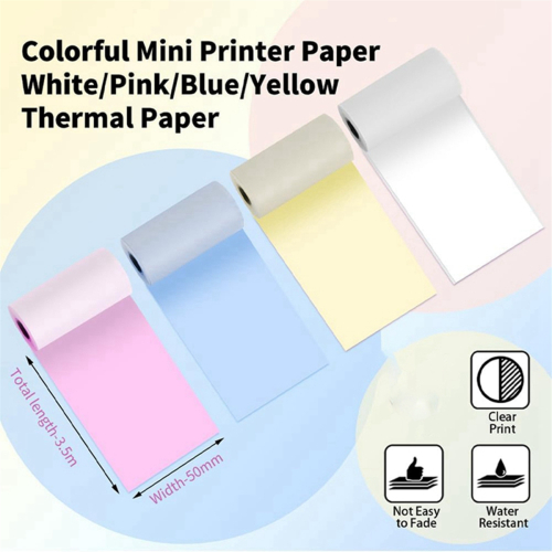 Mini Printer Paper for Inkless Bluetooth Printer 57mm x 30mm, 6 Rolls 2
