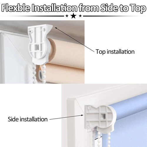 Roller Blind Fittings Kit, Roller Blinds Brackets with Beaded Chain, Curtain Roller Accessories for Windows Replacement 1