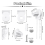 Roller Blind Fittings Kit, Roller Blinds Brackets with Beaded Chain, Curtain Roller Accessories for Windows Replacement 7
