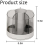 360 Degree Rotation Pen Holder, 6 Slots for Desk, Desk Organizers 6