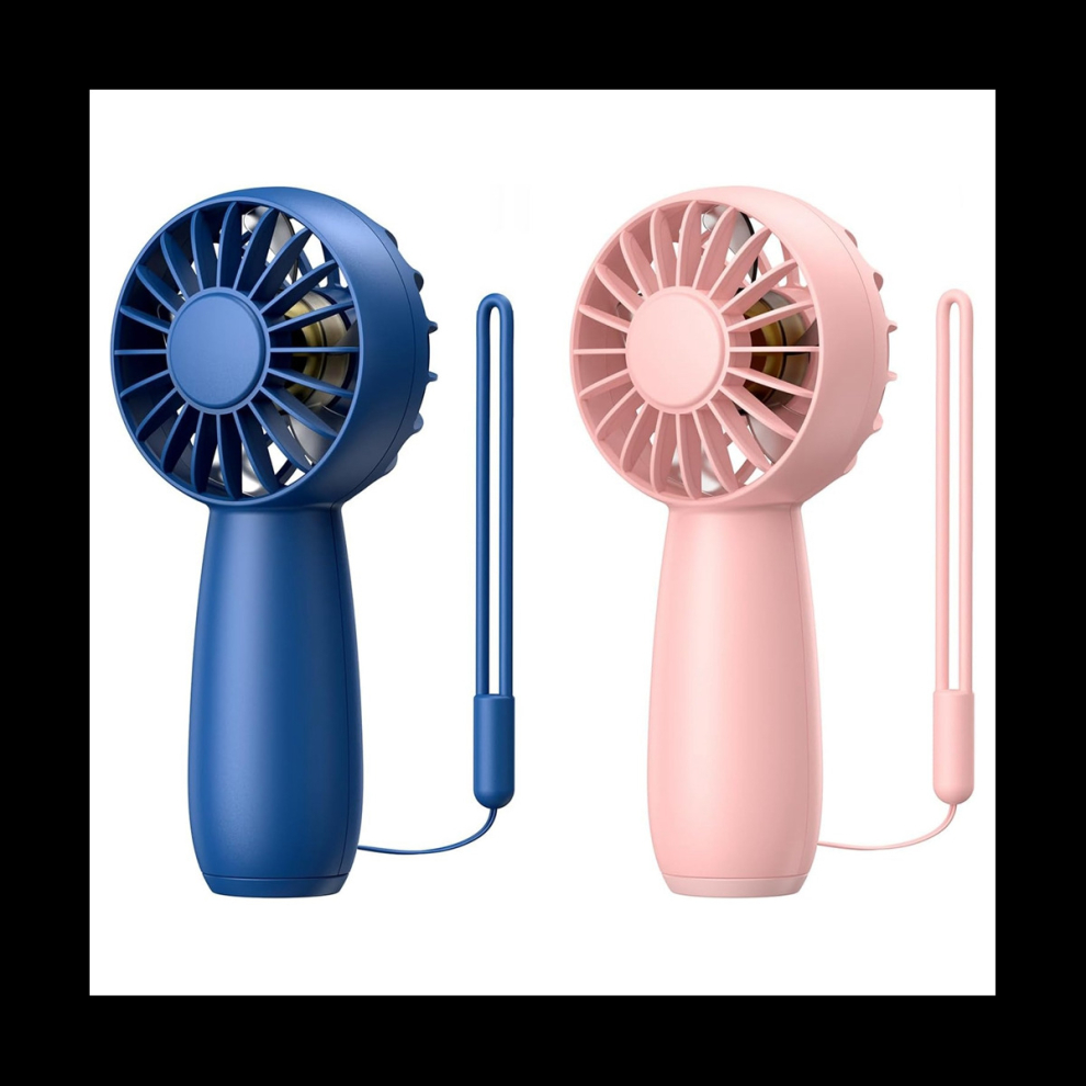 2-Pack Handheld Fan Rechargeable Mini Fan, Portable Hand Fan Personal Fan with 3 Speeds Fan for Home, Office, Travel-image-OPC-PCNR8QX-NEW