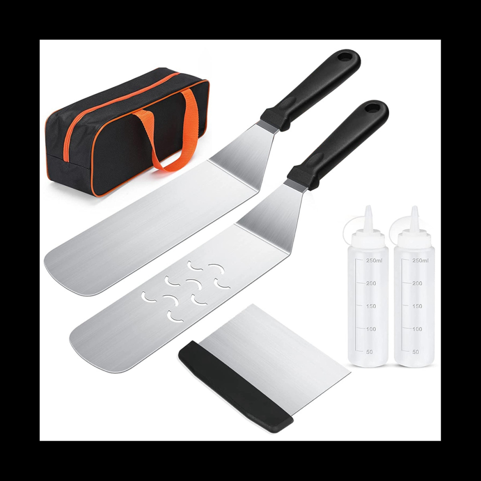 Blackstone Griddle Accessories Kit,Flat Top Grill Accessories Set for Blackstone and with Spatula & Carry Bag