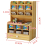 Multi-Function Wooden Desktop Pen Holder Office School Stationery Storage Stand Case Desk Pen Pencil Organizer 5