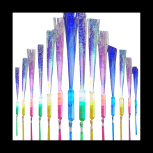 60 PCS Fiber Optic Wands Glow Wands LED Flashing Sticks