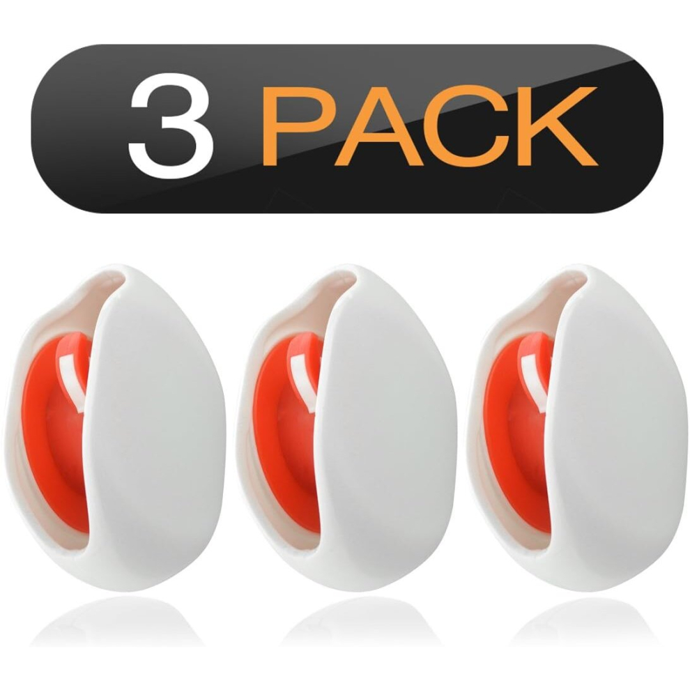 In-Ear Headphone Smart Organizer/ Earphone Cable Organizer/ Earbud Holder/ Earphone Winder(3Pcs/White) White 7770197782494