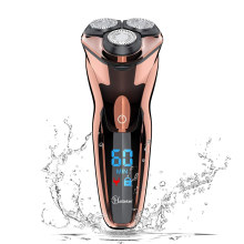 Electric Shaver Men Razor Rotary Shavers with Pop-up Sideburn Trimmer Waterproof Wet Dry Cordless Rechargeable