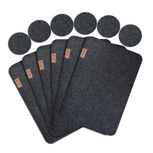 12-Piece Felt Placemat Set Includes Placemat and Coaster Heat Resistant Non-Slip Washable Placemat