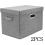 Pack Large Storage Box with Lid and Handle, Foldable Cube Storage Boxes Washable 3