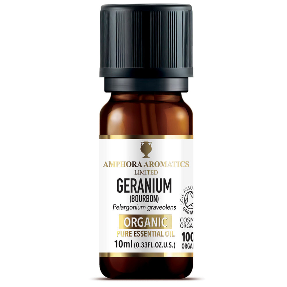 Amphora Aromatics Geranium Organic Pure Essential Oil 10Ml